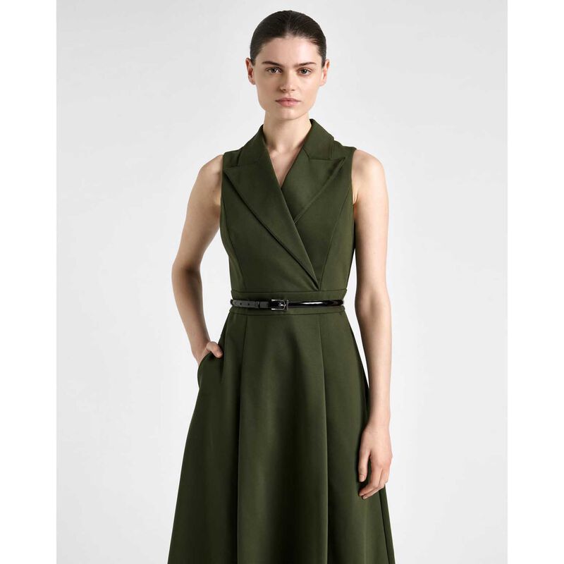 Cue Cotton Nylon Blazer Midi Dress image number 3